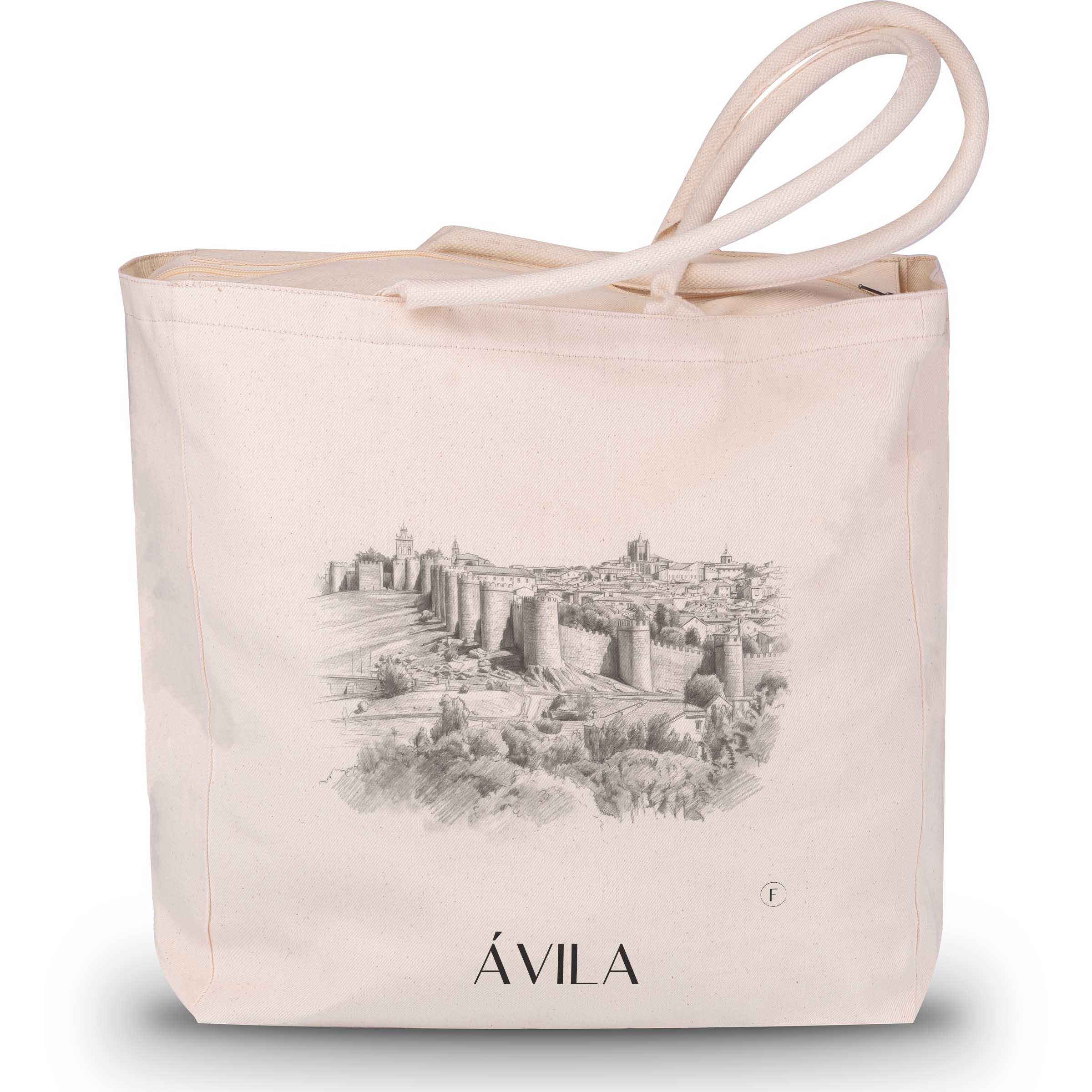 Ávila Shopping Tasche - Spanien - Spanien Tote Bag - Einkaufstasche im Zeichnung Stil