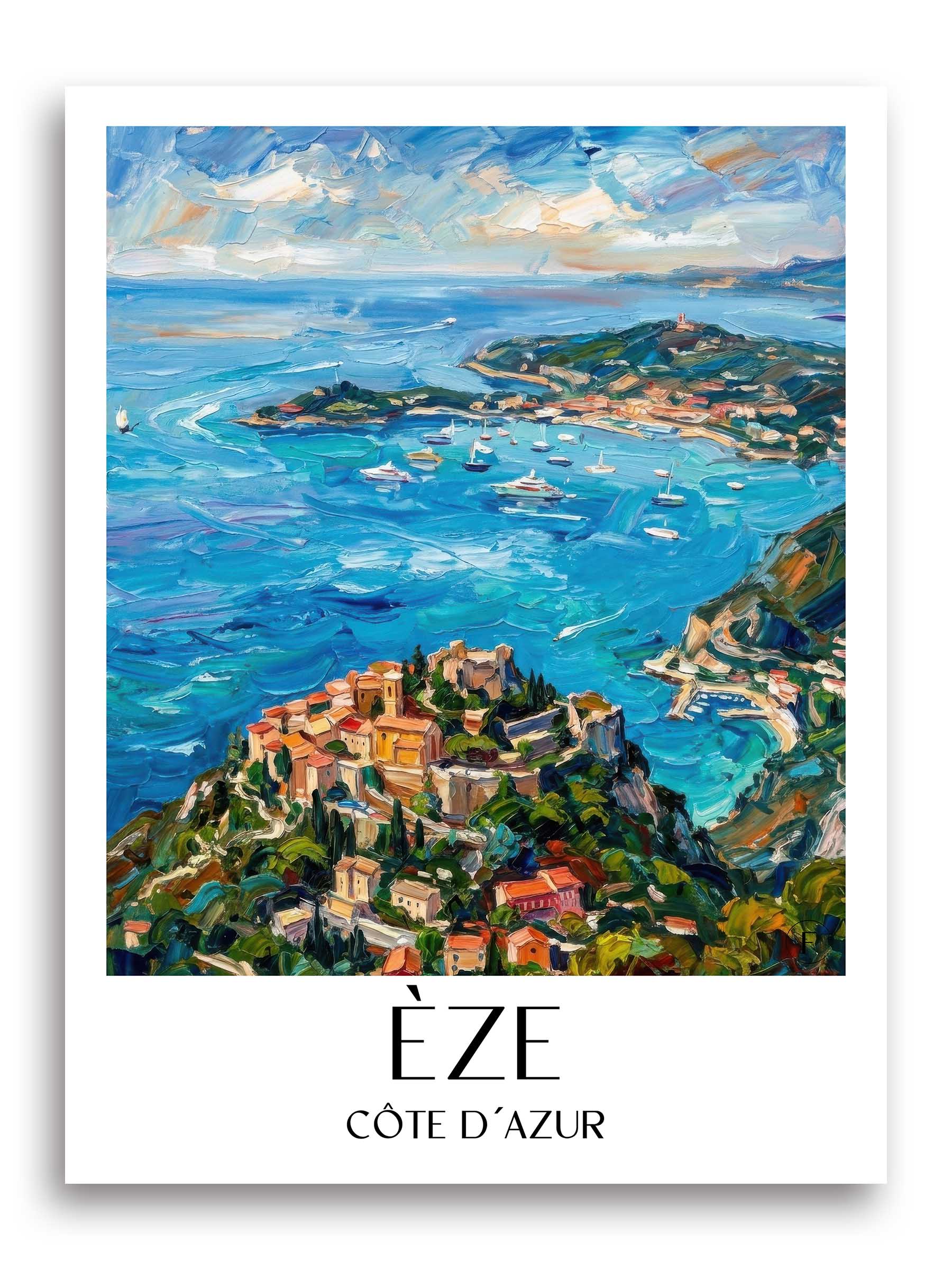 èze--côte-d´azur-frankreich-poster-oil-painting-oelgemaelde